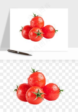 西红柿番茄圣女果png免抠