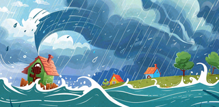 台风预警天气自然灾害