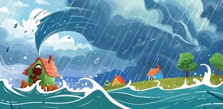 台风预警天气自然灾害