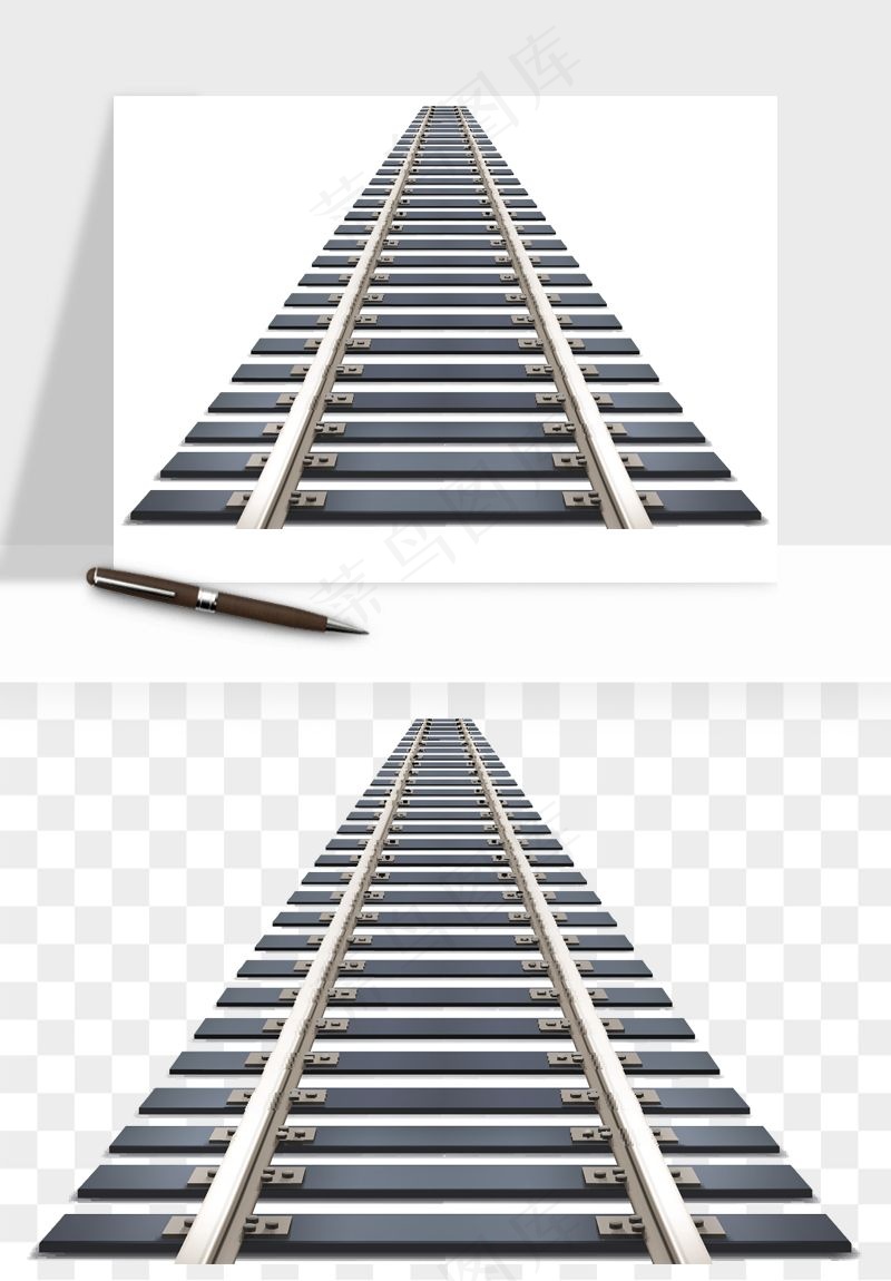 铁路轨道png免抠
