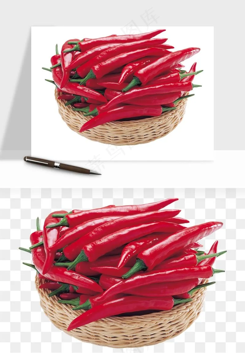 红辣椒尖椒png免抠