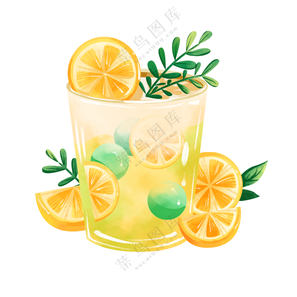 插画饮料素材