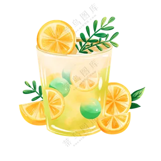 插画饮料素材