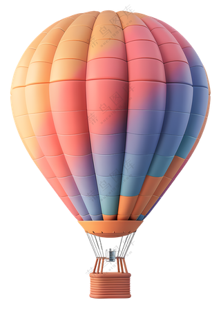 彩色的热气球