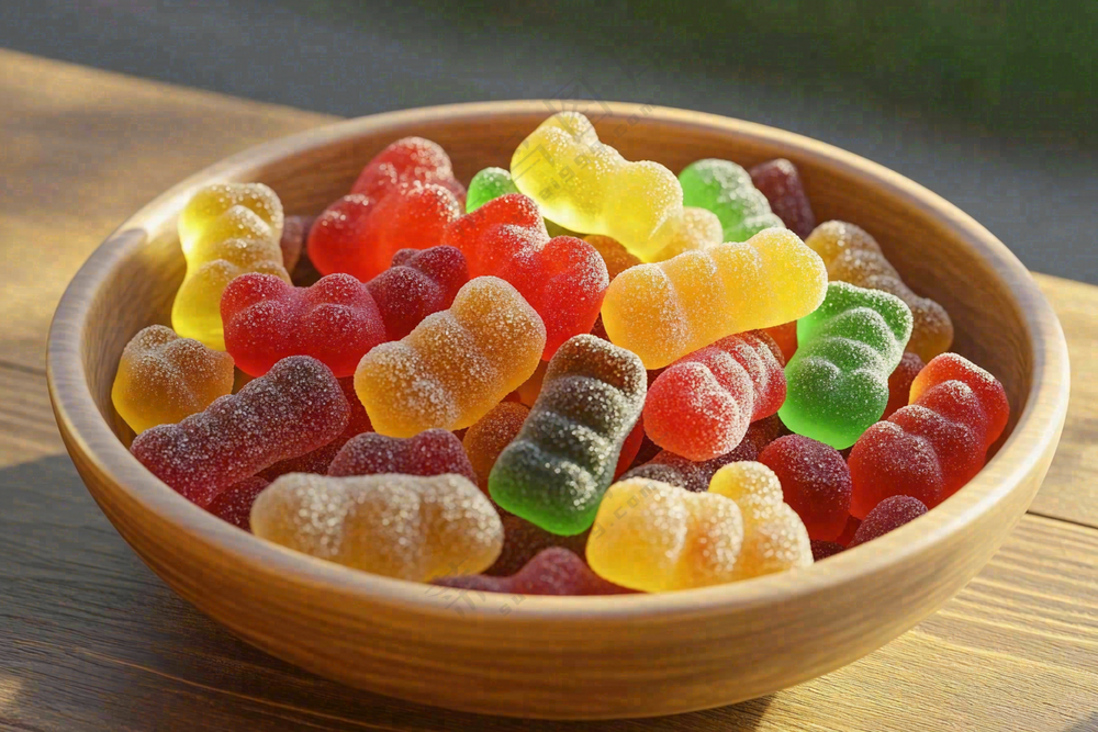 软糖糖果甜蜜美食摄影图