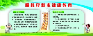 医院宣传栏腰椎穿刺宣传栏