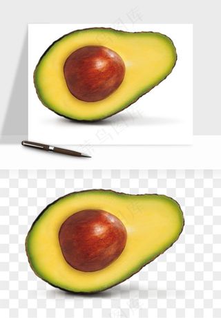 牛油果水果png免抠