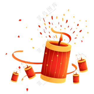 鞭炮   新年鞭炮   炮仗   鞭炮素材  免扣素材   透明素材