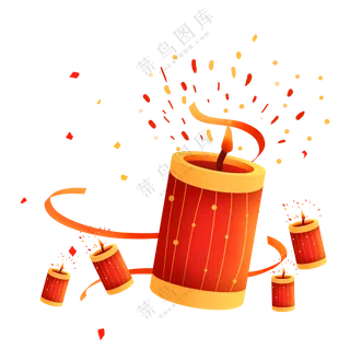 鞭炮   新年鞭炮   炮仗   鞭炮素材  免扣素材   透明素材