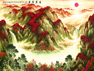 鸿运当头喷绘原图