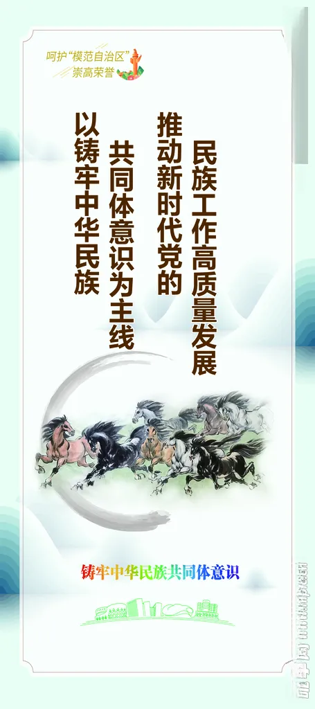 筑牢中华民族共同体意共同体意识PSD分层素材