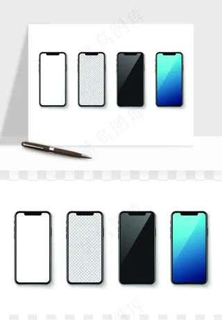 手机边框模型矢量png免抠