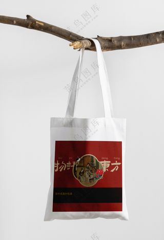 白色帆布袋 购物袋 手提袋文创样机