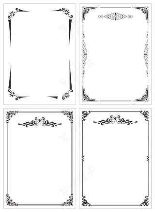 边框花边矢量素材