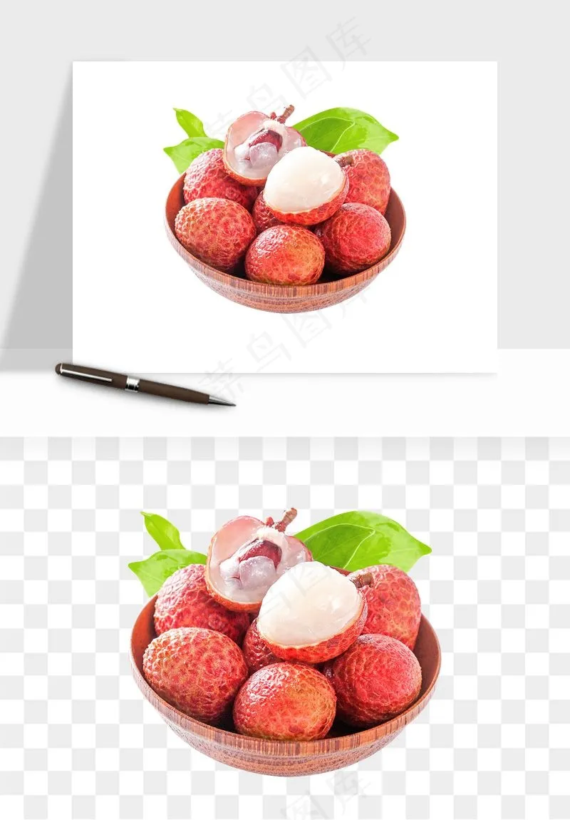 荔枝妃子笑水果png免抠