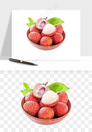 荔枝妃子笑水果png免抠