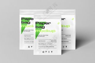 八边封塑料袋包装袋印刷效果图贴图样机食品自立袋样机-7