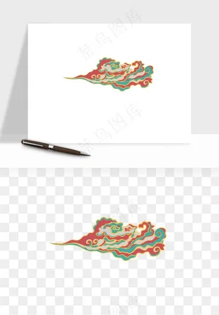 国潮敦煌云纹祥云云彩png免抠