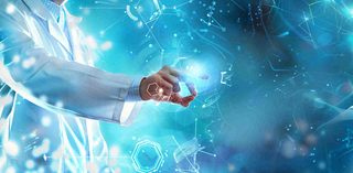 医生医疗健康人物介绍背景