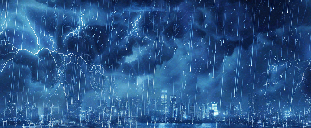 暴雨预警暴雪预警通知公告背景