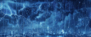 暴雨预警暴雪预警通知公告背景