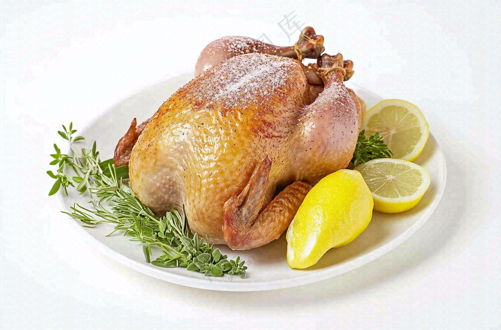 全鸡火鸡食物感恩节摄影图