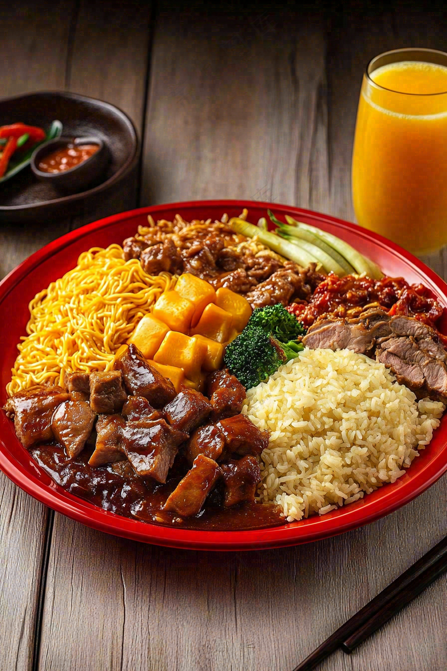 麻辣烫麻辣拌小吃美食摄影图