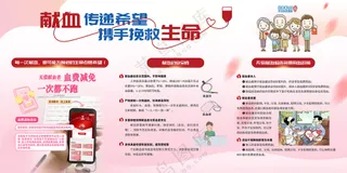 献血传递希望携手挽救生命宣传栏