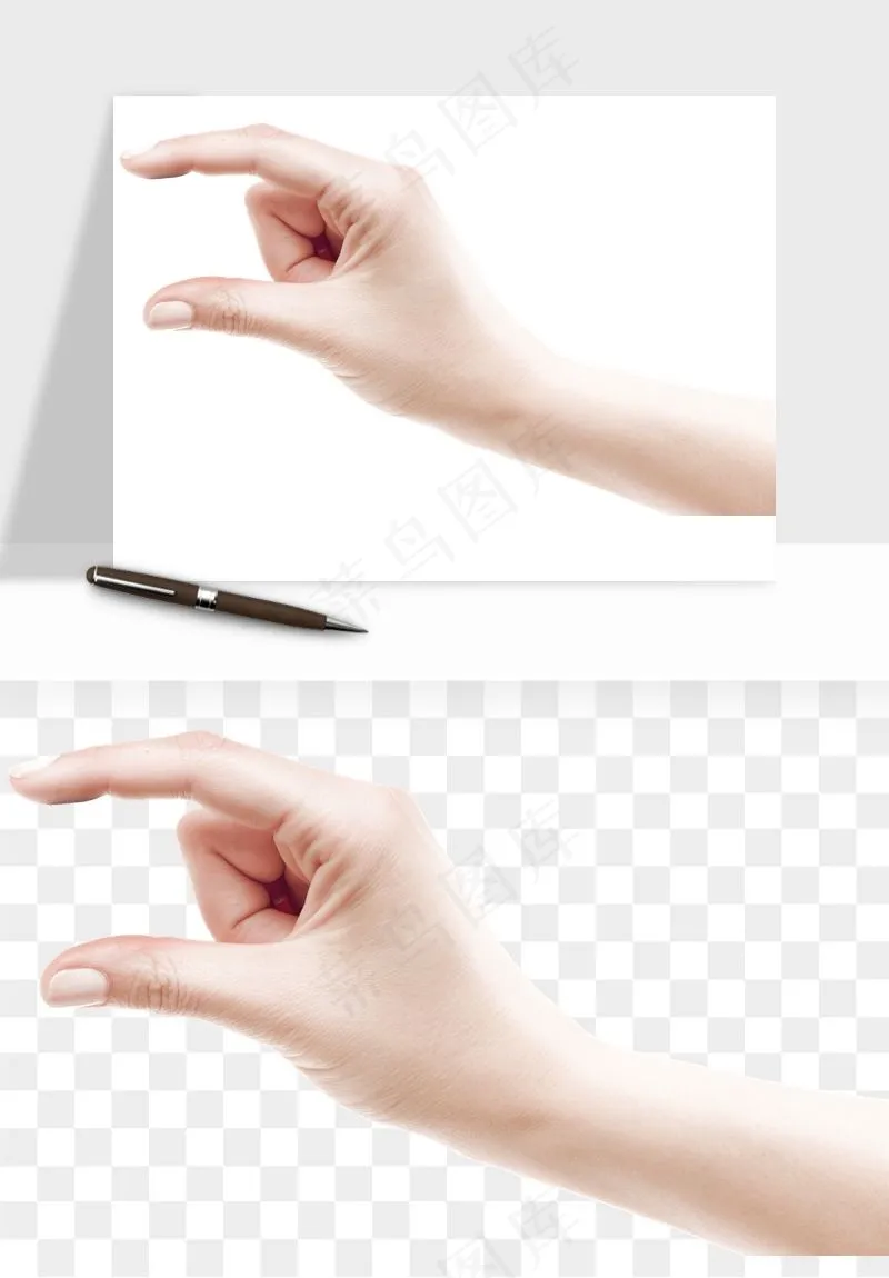 手势手部动作手指png免抠