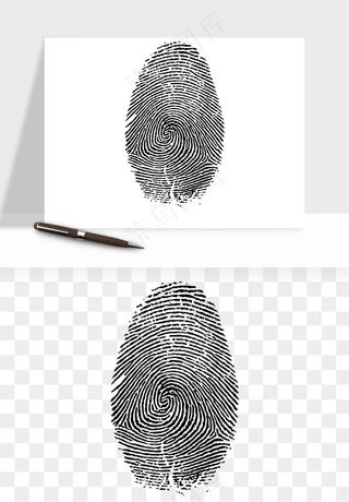 指纹手指纹路png免抠