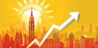 高温预警炎热背景