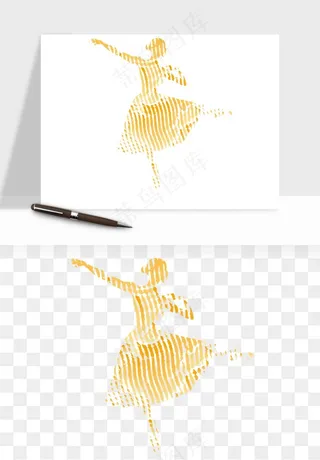 跳舞芭蕾女孩png免抠