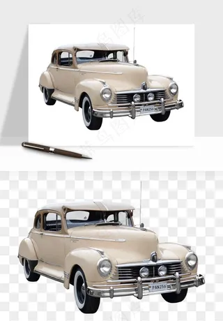 复古汽车交通工具png免抠