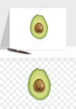 牛油果水果png免抠
