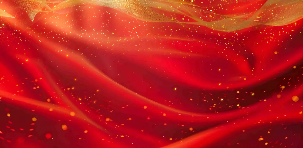 深红色丝绸纹理背景