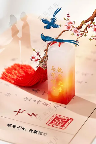 七夕节日活动宣传海报素材