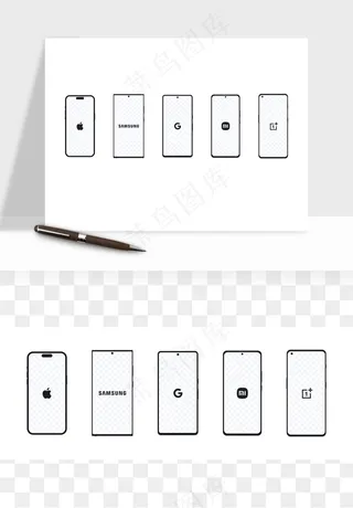 手机边框模型矢量png免抠