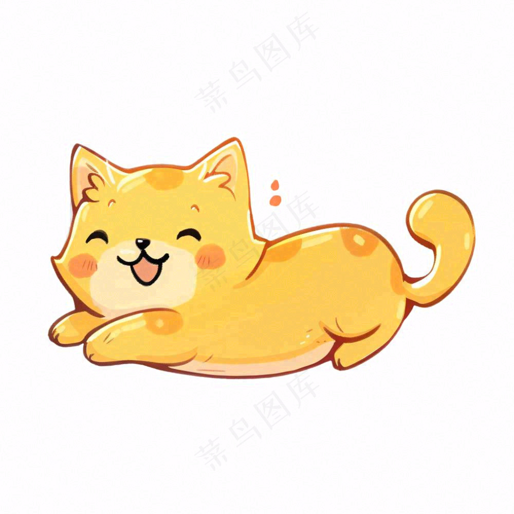 小猫猫咪宠物动物卡通插画免抠