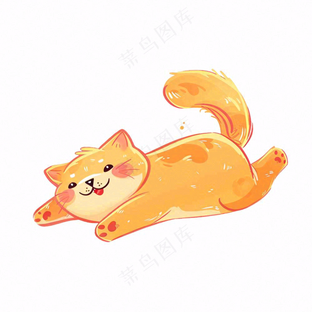 小猫猫咪宠物动物卡通插画免抠