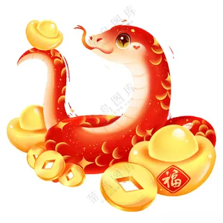 蛇年吉祥物设计装饰