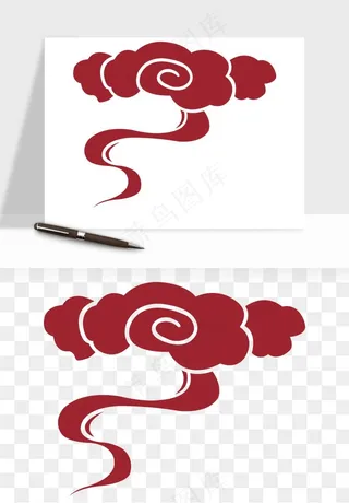 国潮祥云矢量png免抠