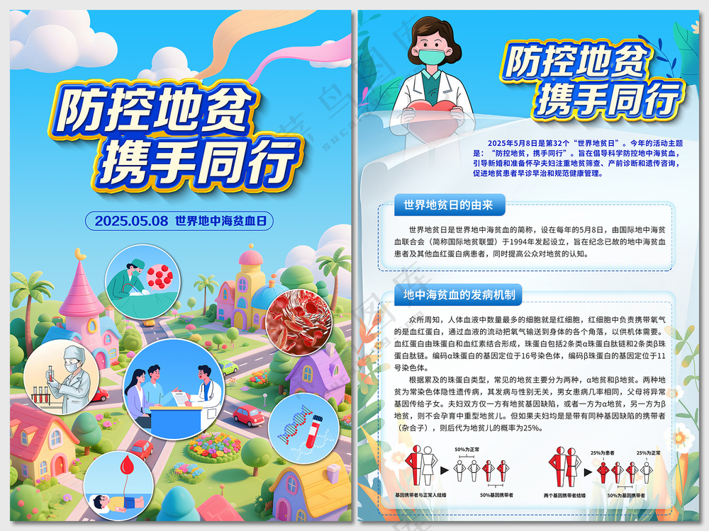 世界地中海贫血日海报