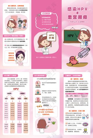 感染HPV不等于患宫颈癌三折页
