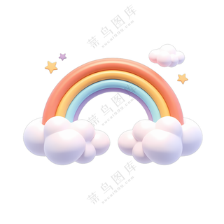 彩虹在云端飞舞