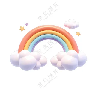 彩虹在云端飞舞