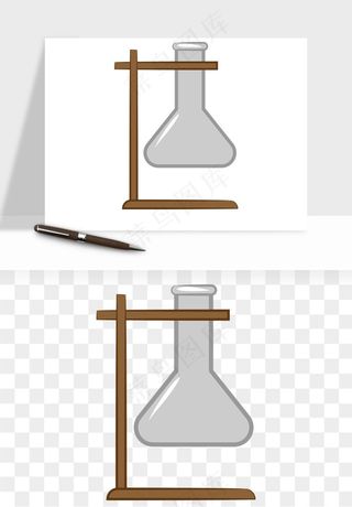 卡通化学实验设备器材png免抠图