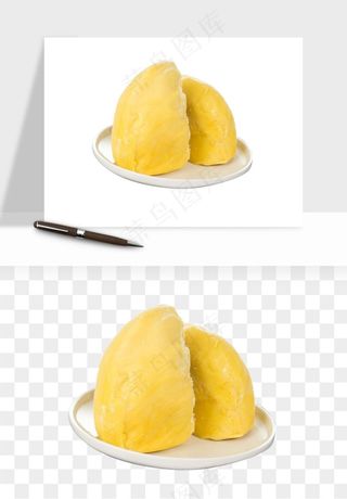 榴莲果肉水果png免抠