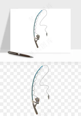 钓鱼竿png免抠