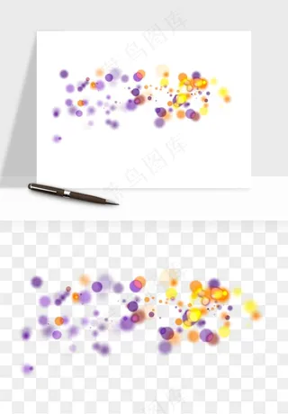 彩色光斑梦幻光点png免抠