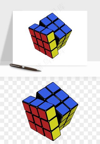 游戏魔方玩具png免抠